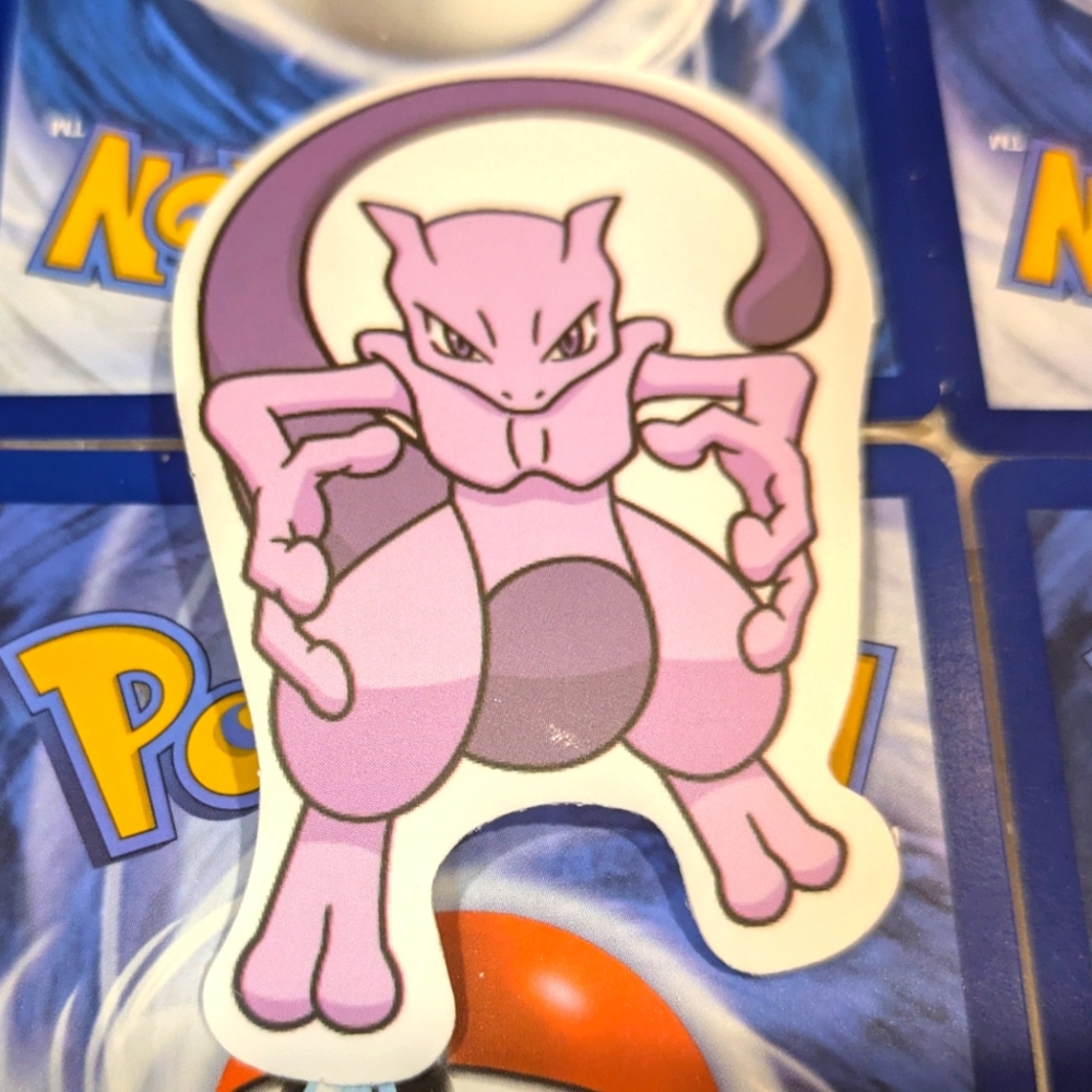 Mewtwo Pokemon 2" Sticker 🔥 Gotta Catch 'Em All